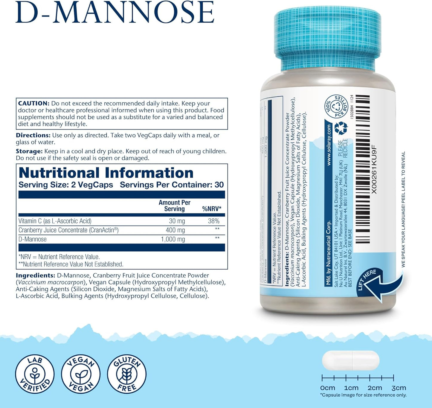 D-Mannose with Cranactin